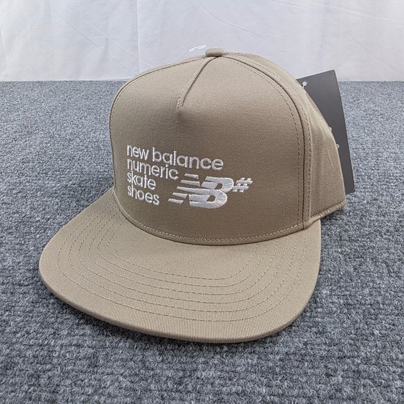 New Balance Numeric Skate Shoes Cap Hat Tan Flat Brim Adjustable - Picture 1 of 7